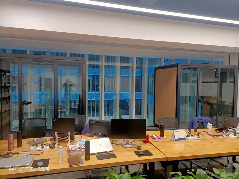 Sound insulation cabin of Steel company library02